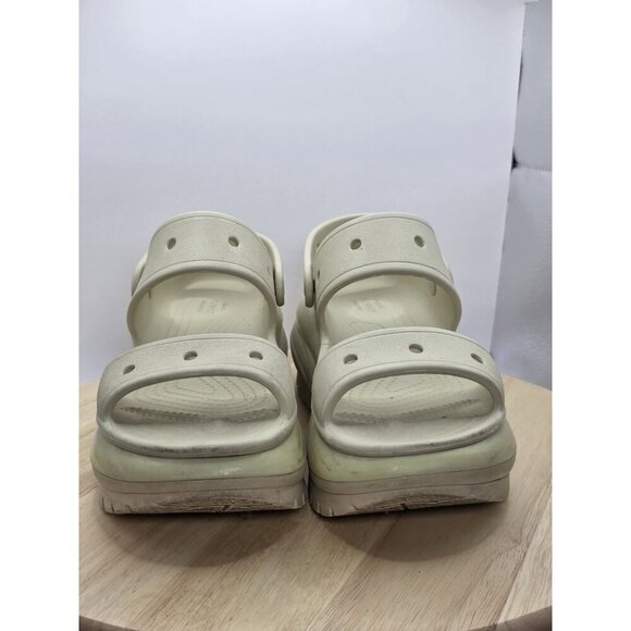 Crocs Classic Mega Crush Clog Ivory Bone womens size 7 Platform Sandal 2079882Y2 - Picture 2 of 8